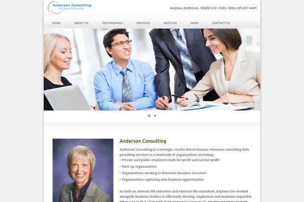 Anderson theme site design template sample