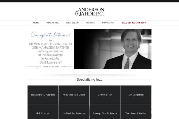 andersonjahde.com site used Aj