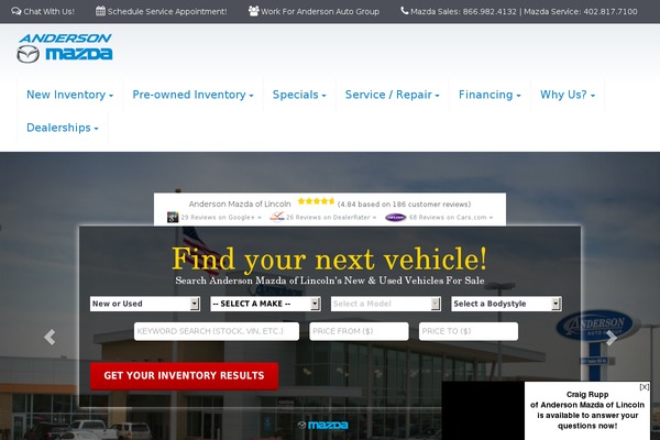 andersonmazdaoflincoln.com site used Aag
