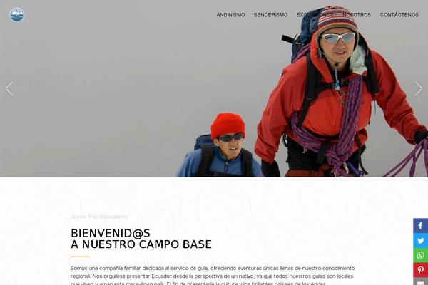 Voyager theme site design template sample