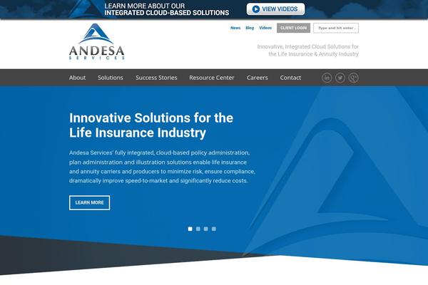 andesaservices.com site used Andesa-responsive