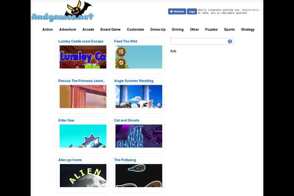 Gallerygames theme site design template sample