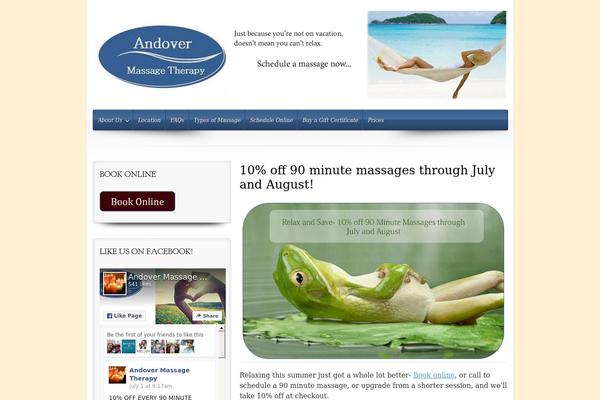 evolve theme site design template sample