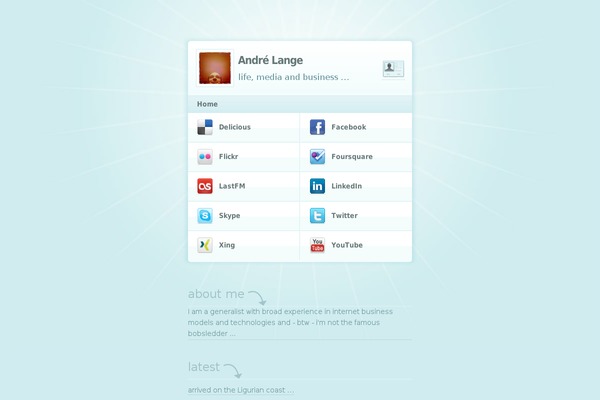 MiniCard theme site design template sample