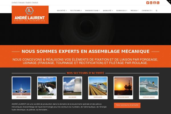X Child theme site design template sample