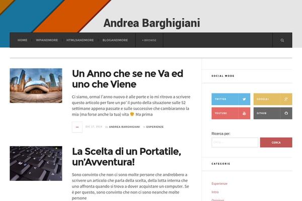 JustWrite theme site design template sample