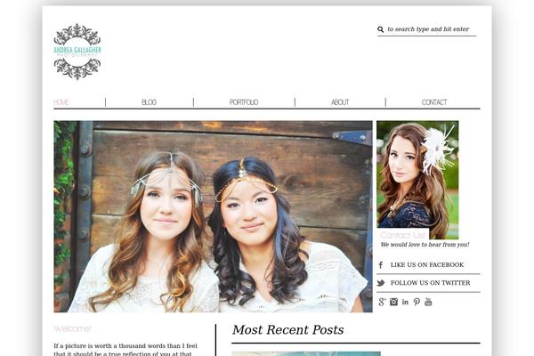Chic-blog theme site design template sample