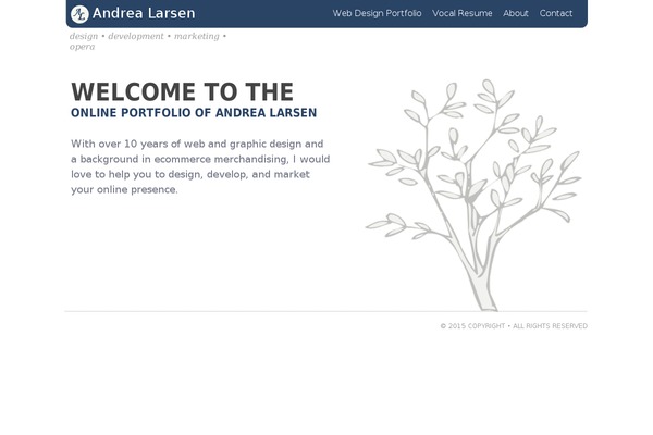 andreamlarsen.com site used Andreamlarsen