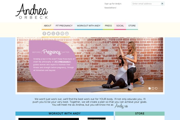 andreaorbeck.com site used Andreorbeck