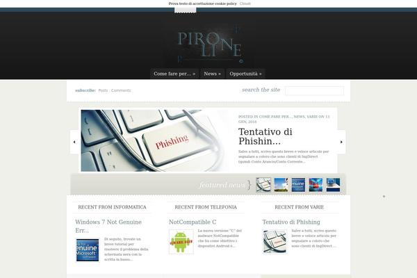 eNews theme site design template sample