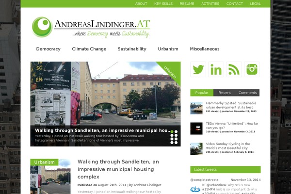 andreaslindinger.at site used Jarvis