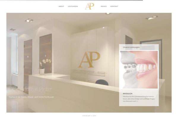 Kinetika theme site design template sample