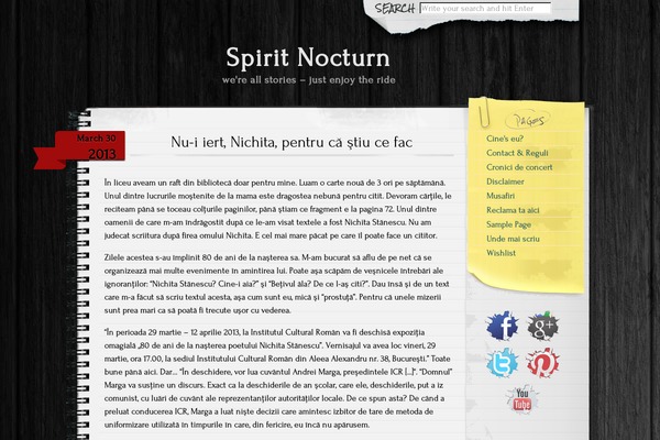 Anarcho Notepad theme site design template sample