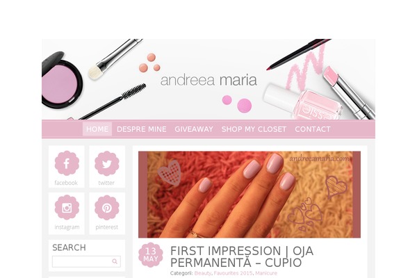 andreeamaria.com site used Andreea