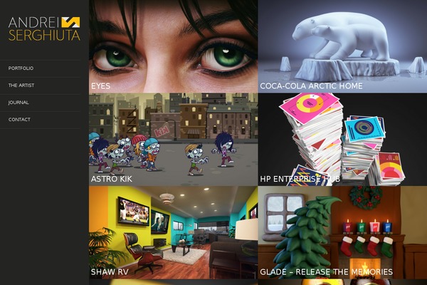 LENS theme site design template sample