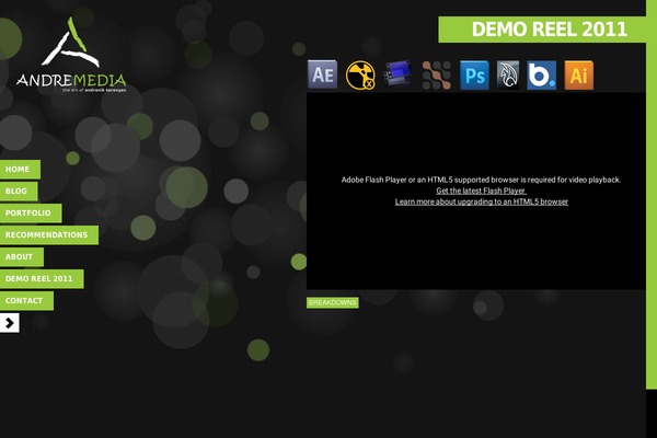 CONTRAST theme site design template sample
