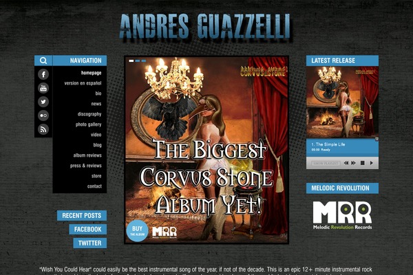Site using Wolf-music-network plugin
