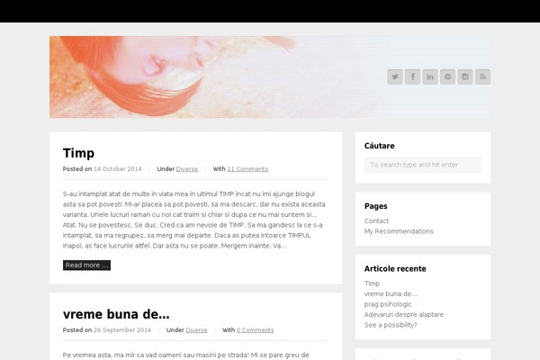 Wpex-blogger theme site design template sample