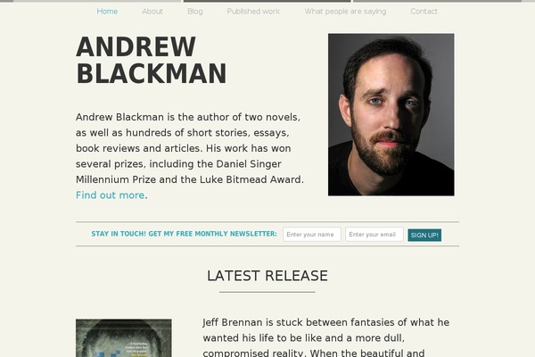 andrewblackman.net site used Nomady