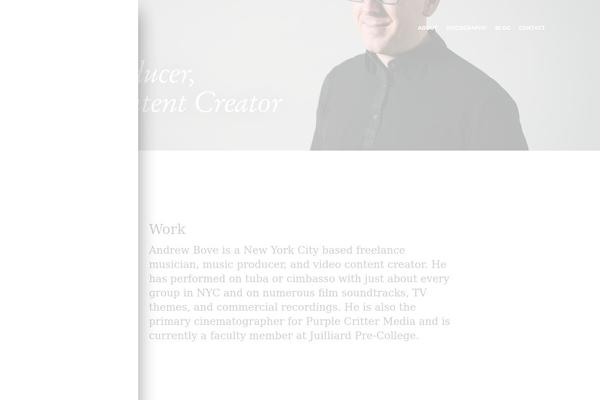 andrewbove.com site used Loor