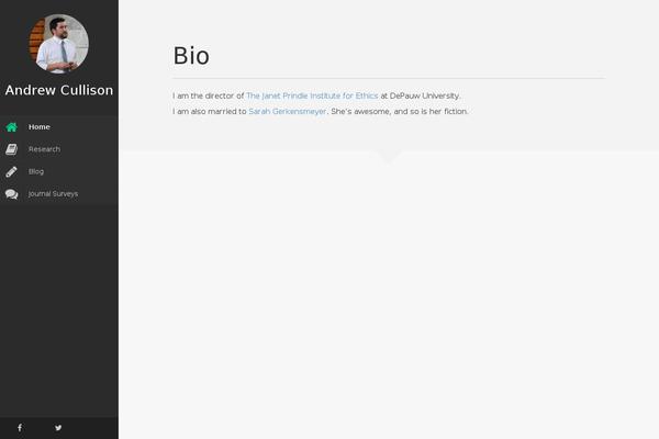 Faculty theme site design template sample
