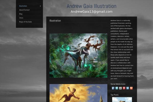 PhotoStory theme site design template sample