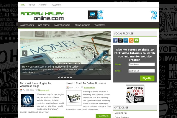 MyFinance theme site design template sample