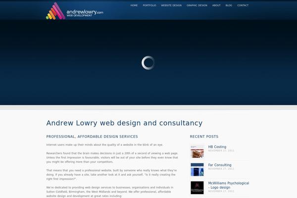 inFocus theme site design template sample