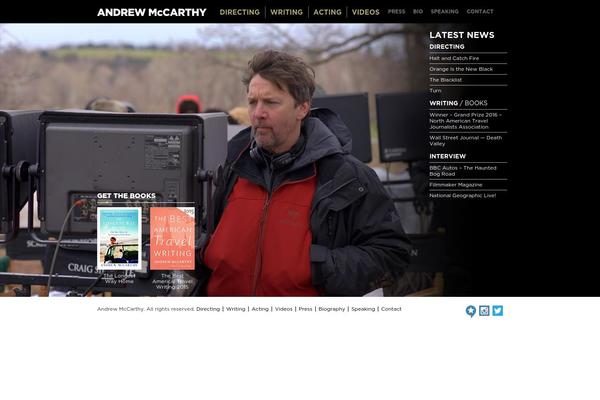andrewmccarthy.com site used Andrew