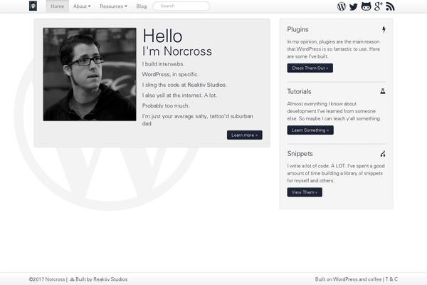 andrewnorcross.com site used Norcross_v4