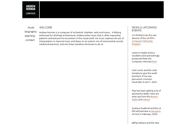 Sandbox theme site design template sample