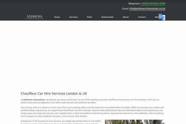 Limo theme site design template sample