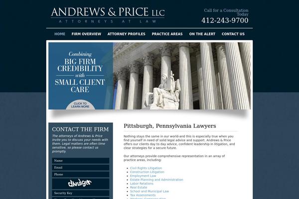 Universal theme site design template sample