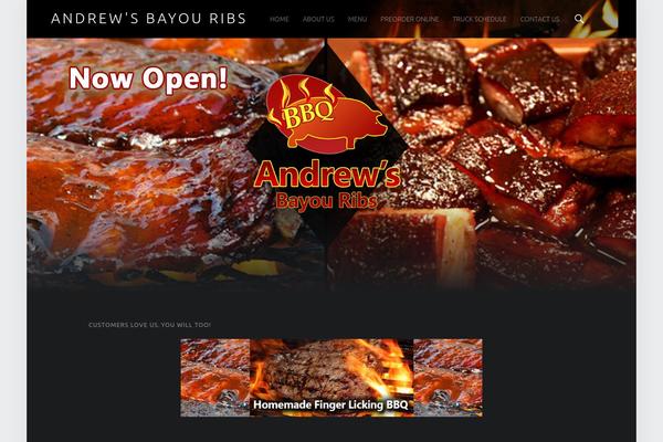 andrewsbayouribs.com site used Auberge