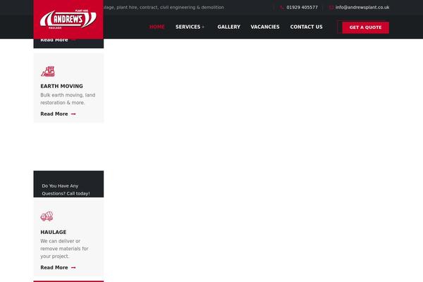 andrewsplant.co.uk site used Buildtab