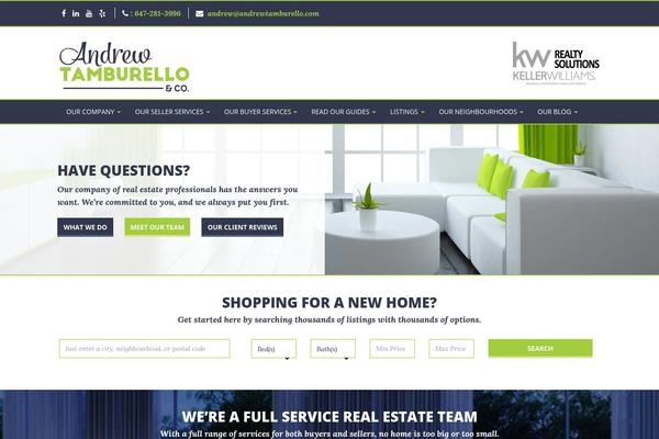 andrewtamburello.com site used The-artifakt-theme