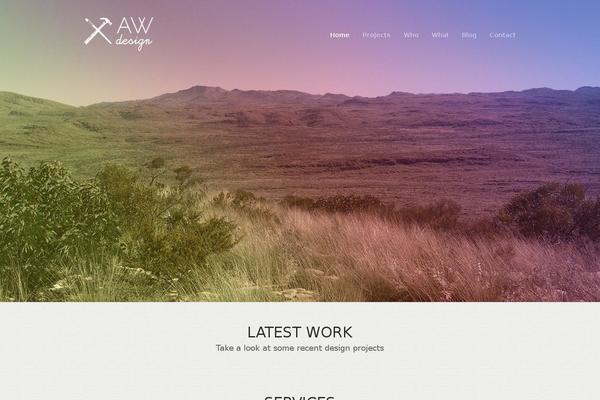 Hayden theme site design template sample