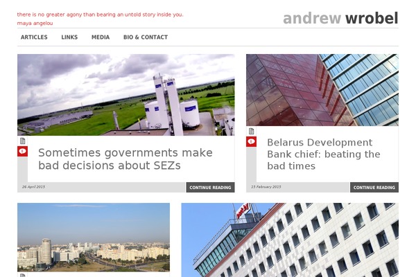 andrewwrobel.com site used Block