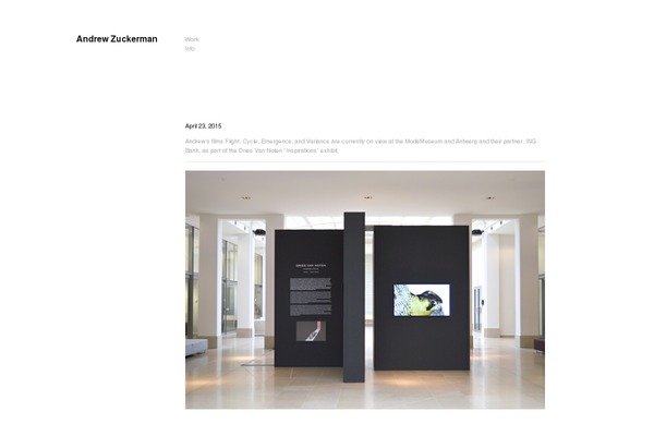 andrewzuckerman.com site used Clients