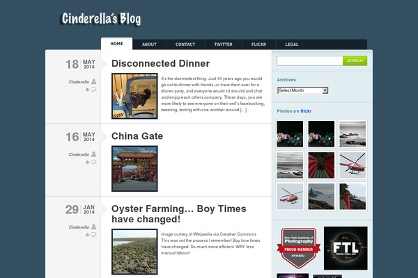 Typebased theme site design template sample