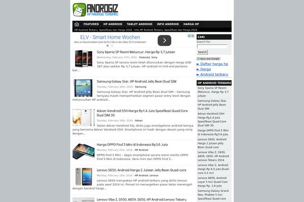 androgiz.com site used Androgizv3