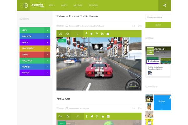 Aruna theme site design template sample