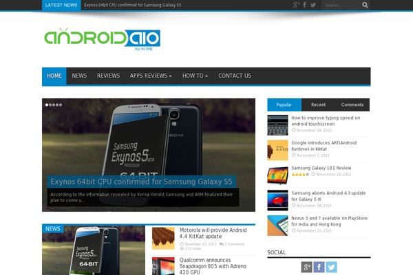 Jarida theme site design template sample