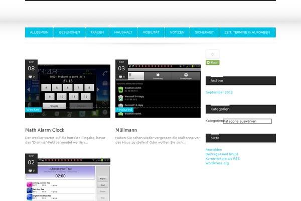 WordPress website example screenshot