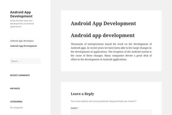 Twenty Fifteen theme site design template sample
