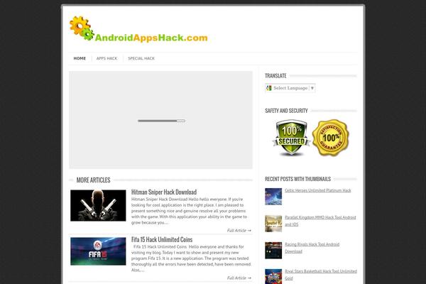 androidappshack.com site used Leaf