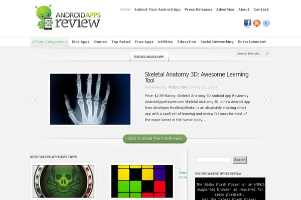 InReview theme site design template sample