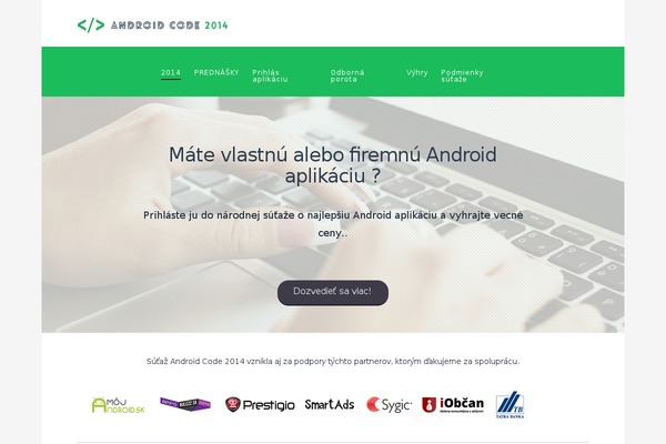 androidcode.sk site used X | The Theme