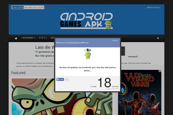 Gameleon theme site design template sample