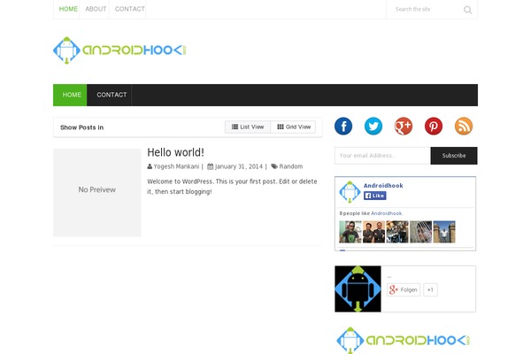 Splash theme site design template sample
